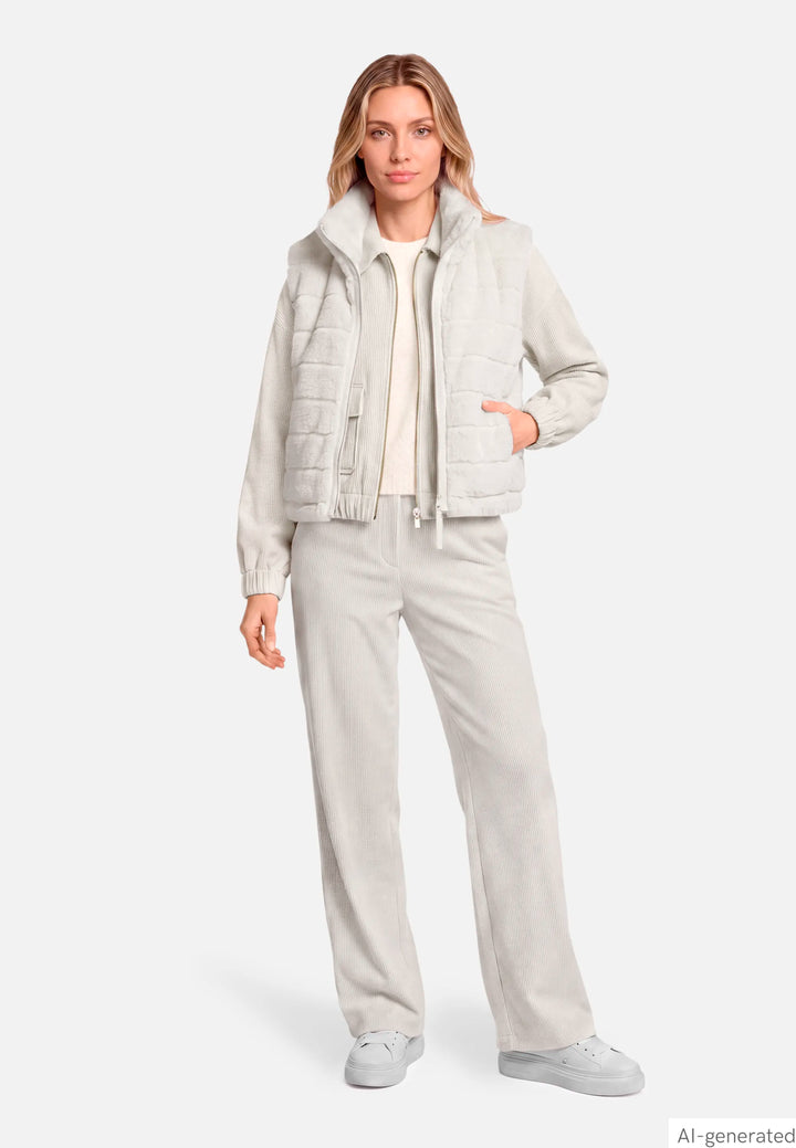 Wide-Leg Pull-On Trousers