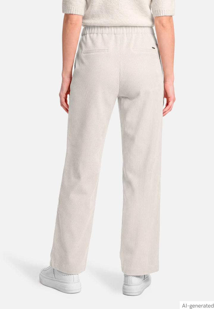Wide-Leg Pull-On Trousers