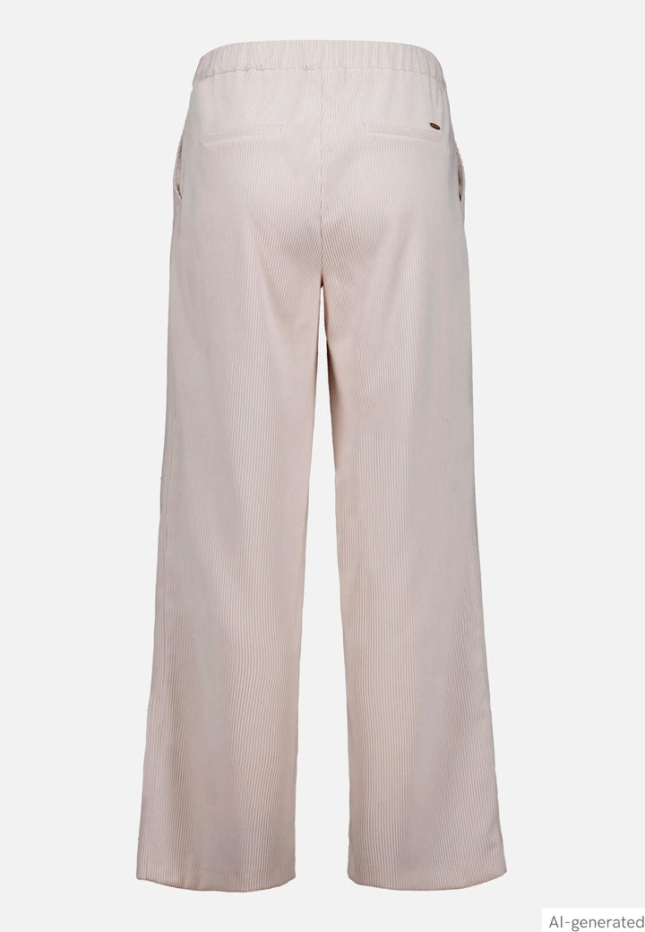 Wide-Leg Pull-On Trousers