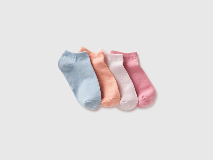 KNITTED SOCKS 4 PAIR-Girl - Multicolor