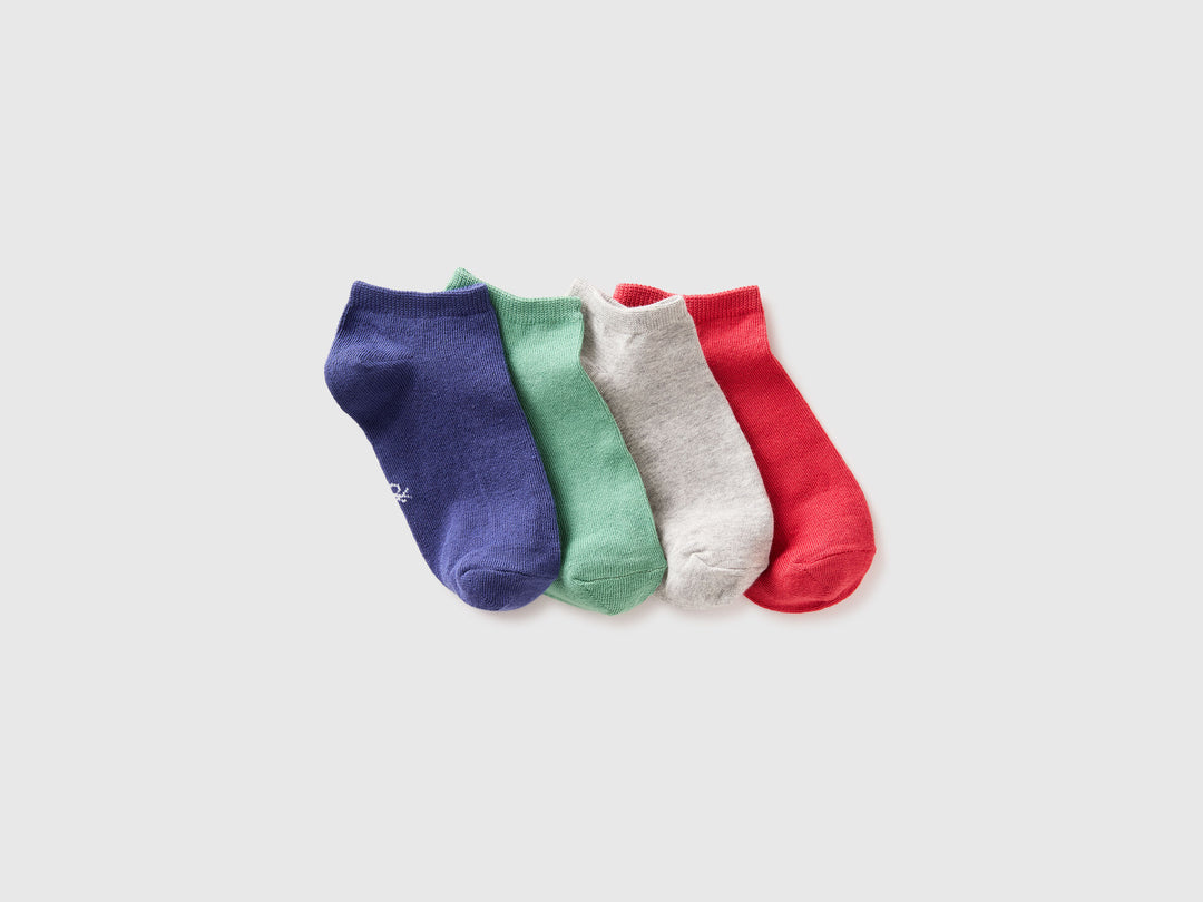 KNITTED SOCKS 4 PAIR-Girl - Dark Blue