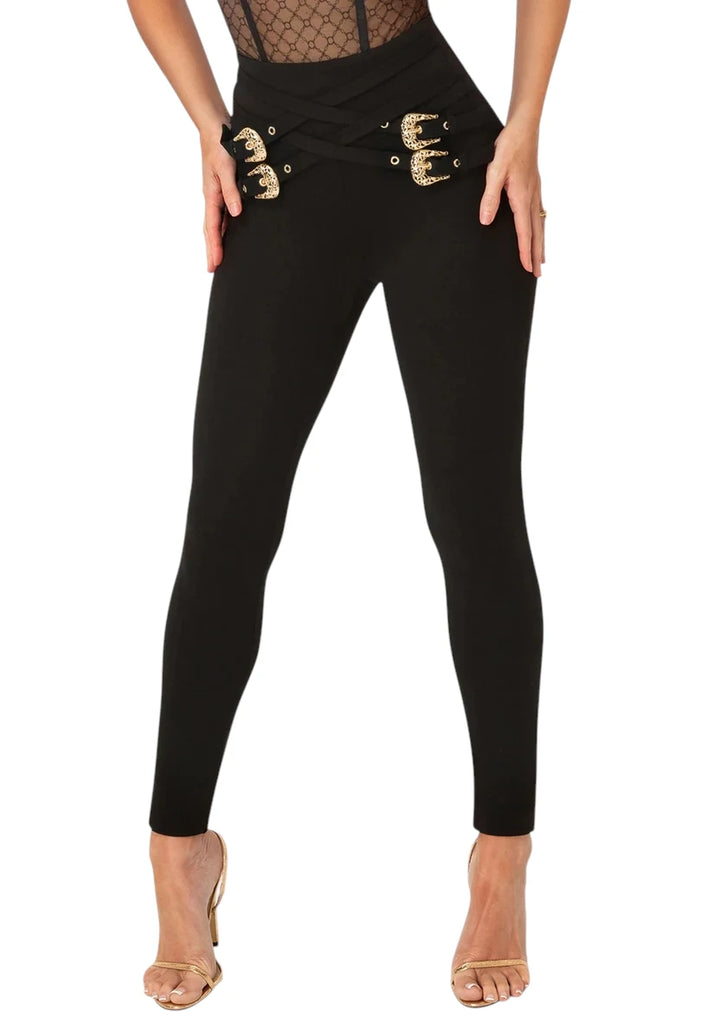 High Waisted Belted Legging