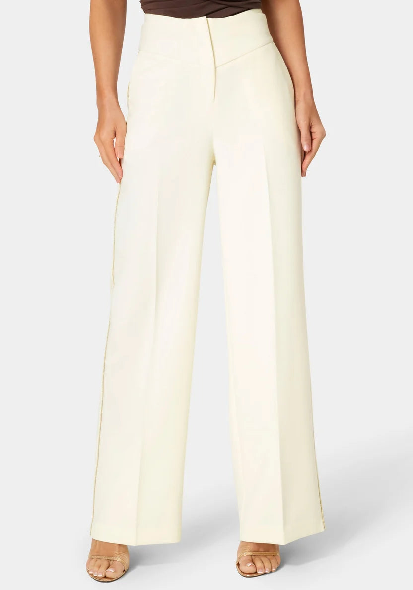 Tailored Straight Wide Leg Pant
