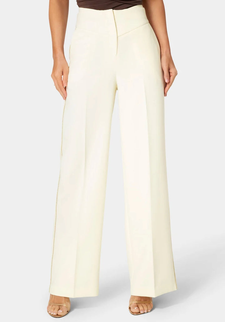Tailored Straight Wide Leg Pant