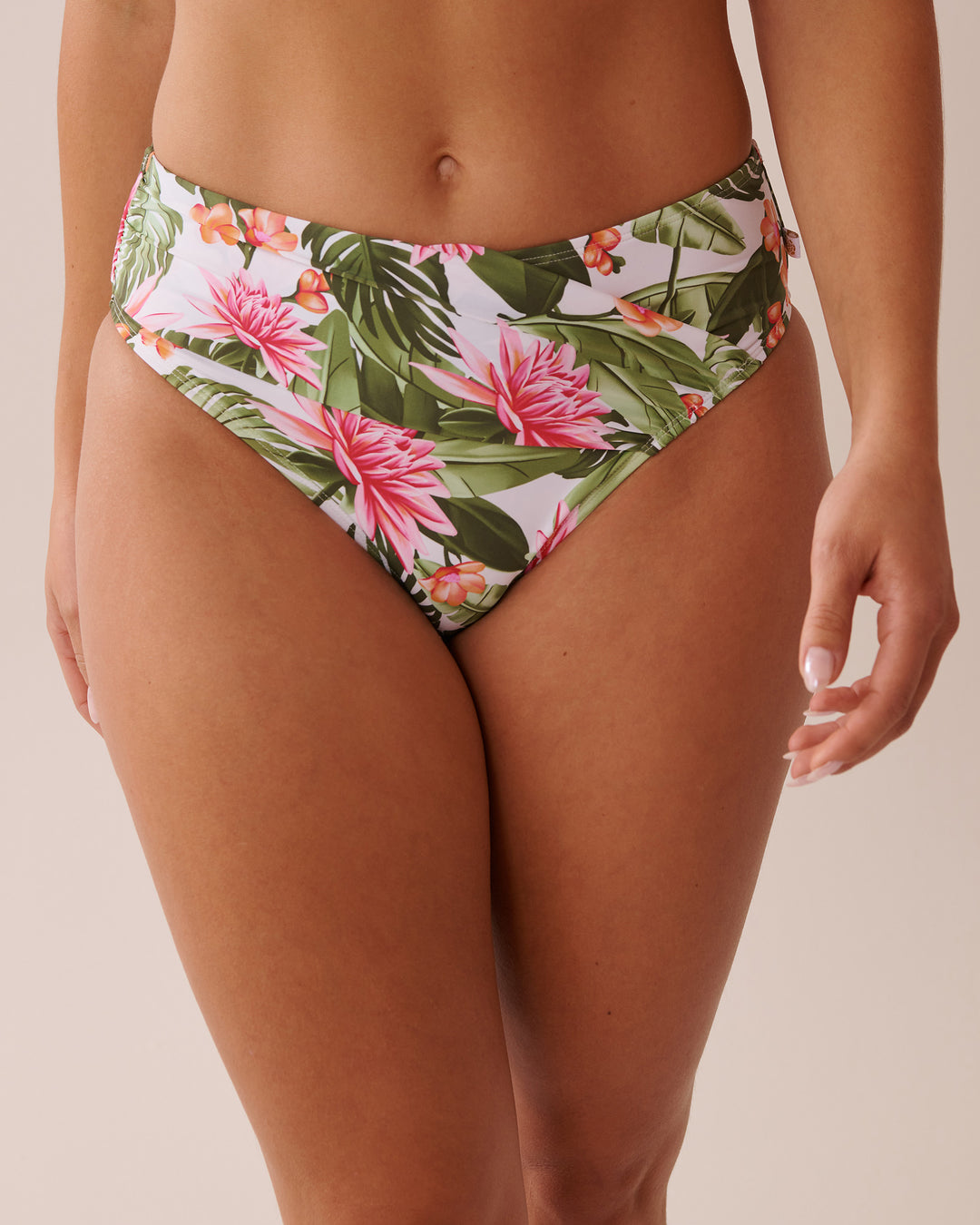 WATER LILY Mid Waist Bikini Bottom - Nassau