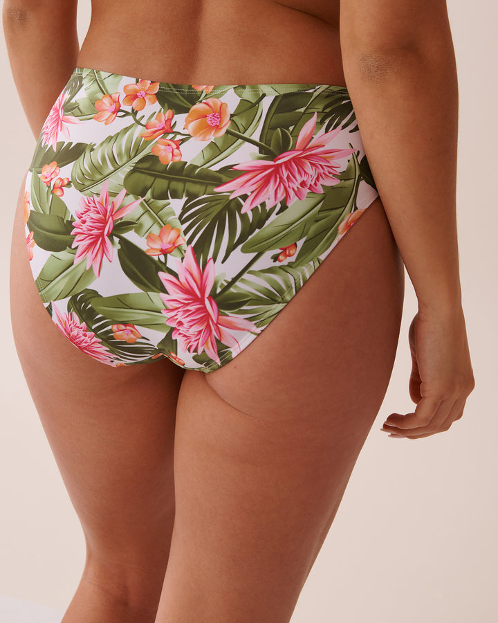 WATER LILY Mid Waist Bikini Bottom - Nassau