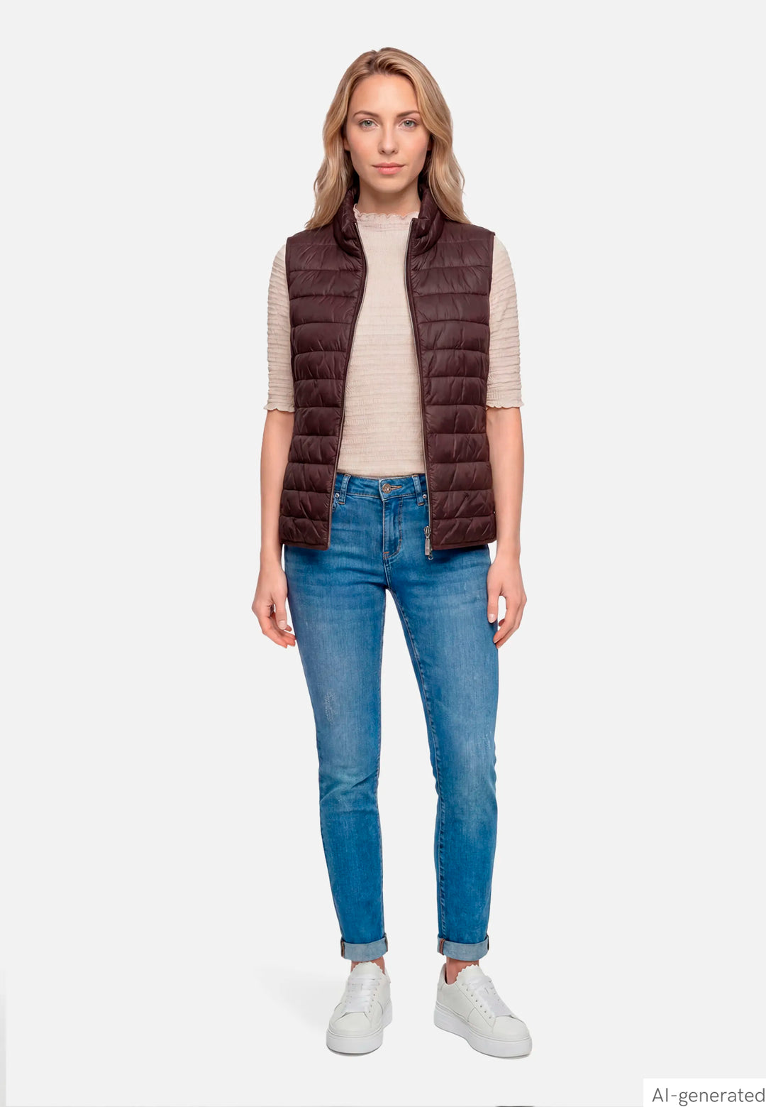 Quilted Vest with Zipper