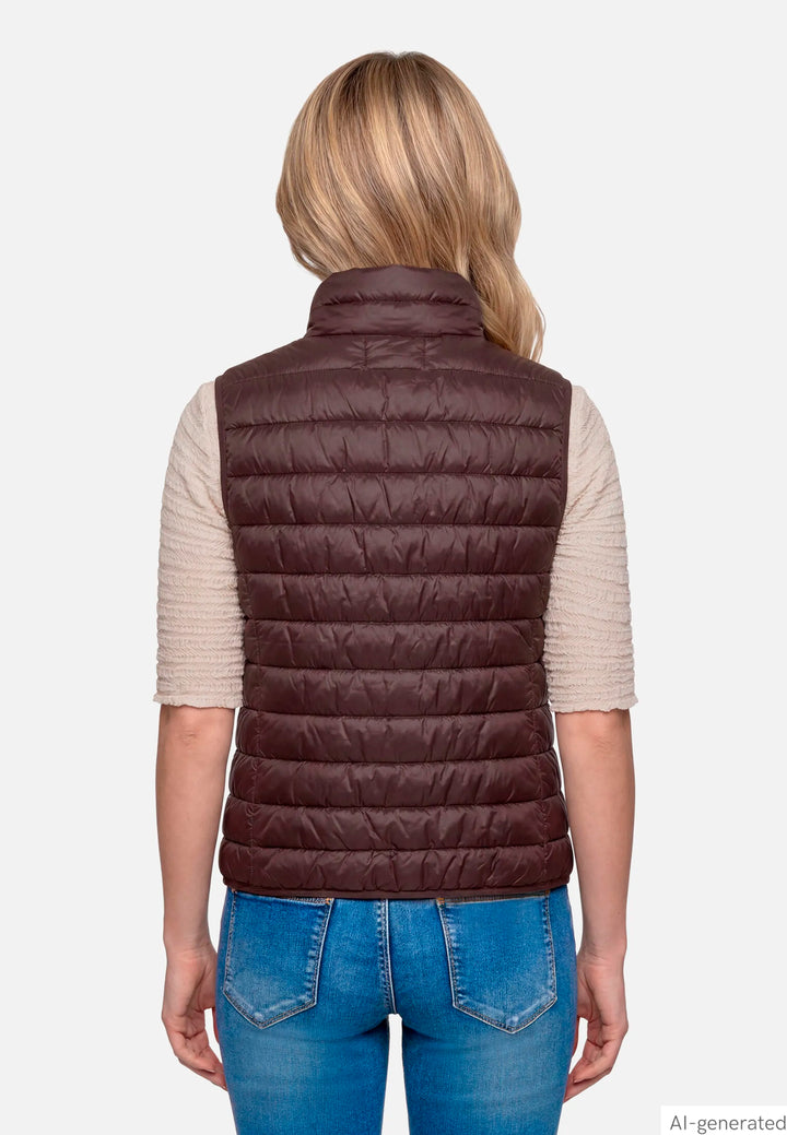 Quilted Vest with Zipper