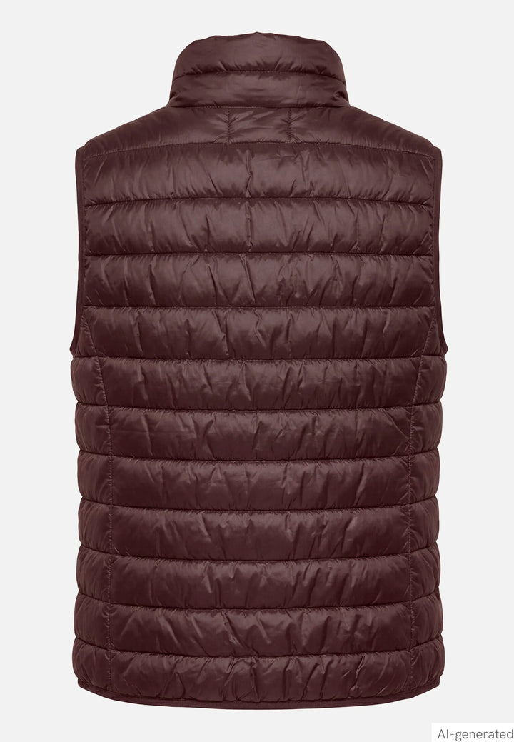 Quilted Vest with Zipper