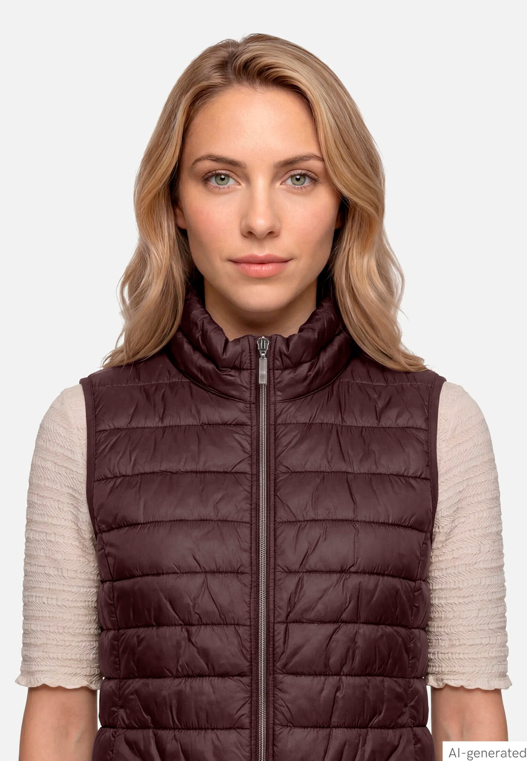 Quilted Vest with Zipper