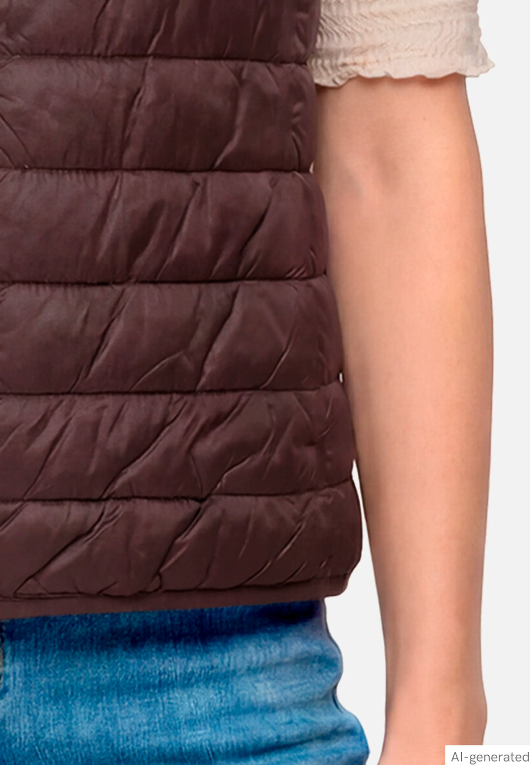Quilted Vest with Zipper