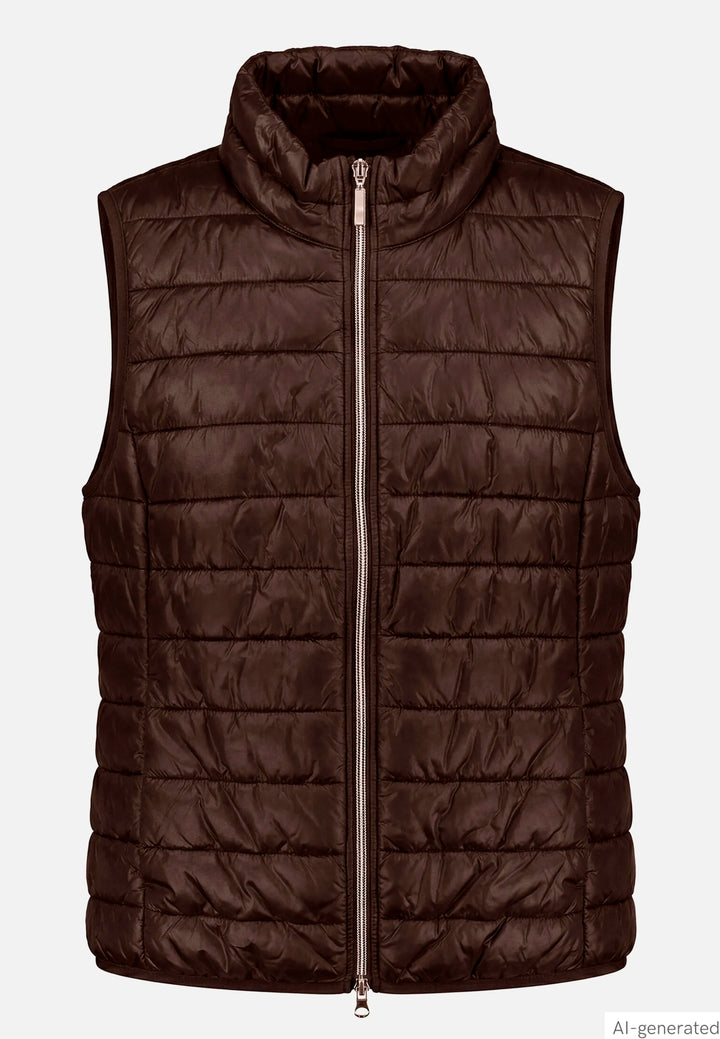 Quilted Vest with Zipper