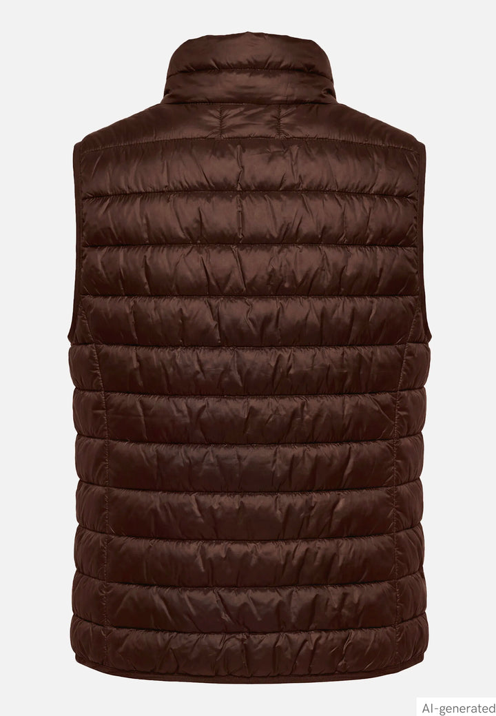 Quilted Vest with Zipper