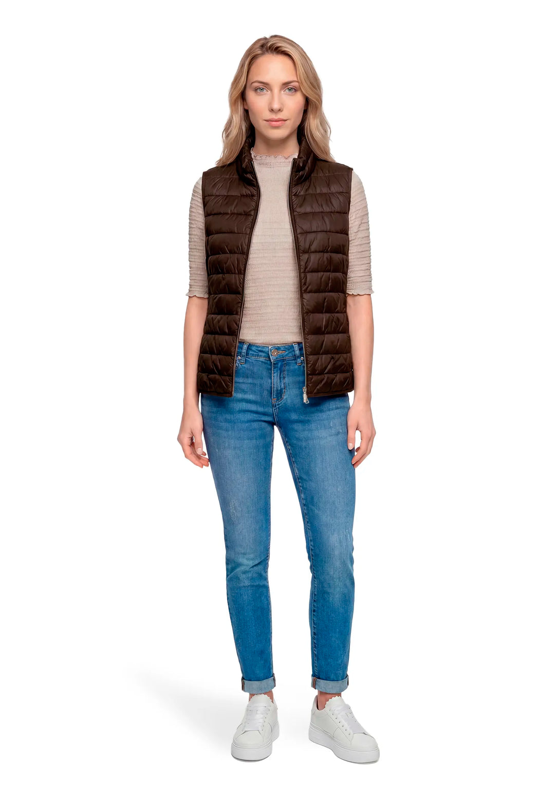 Quilted Vest with Zipper