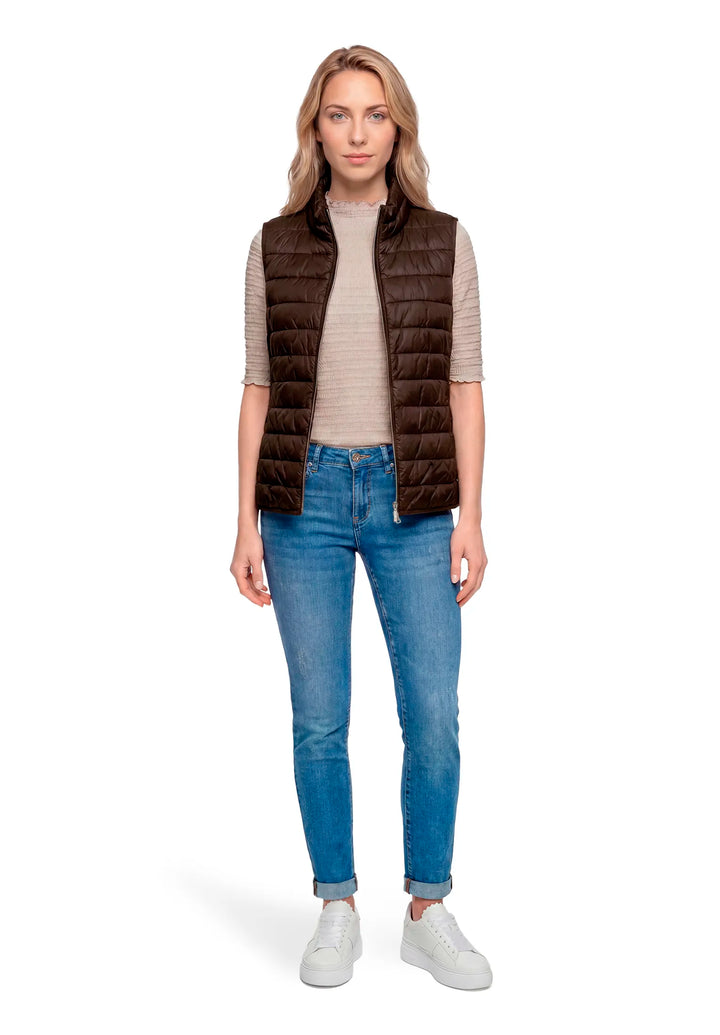 Quilted Vest with Zipper