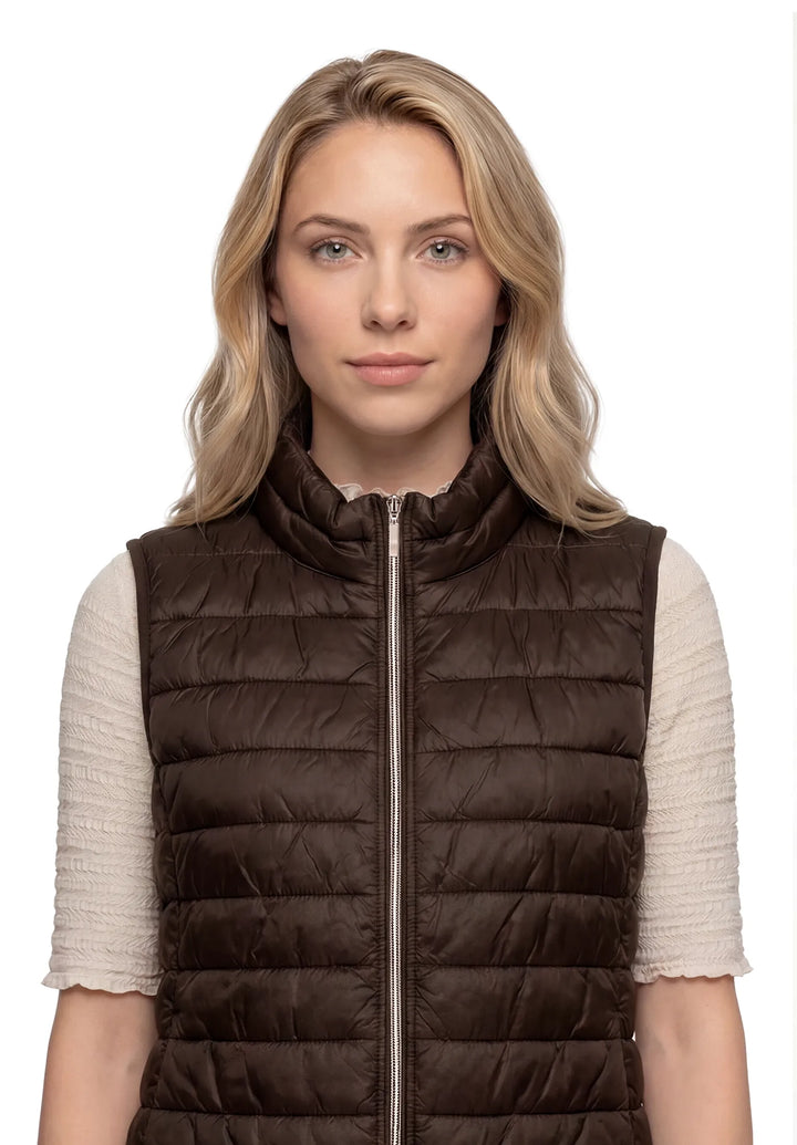 Quilted Vest with Zipper