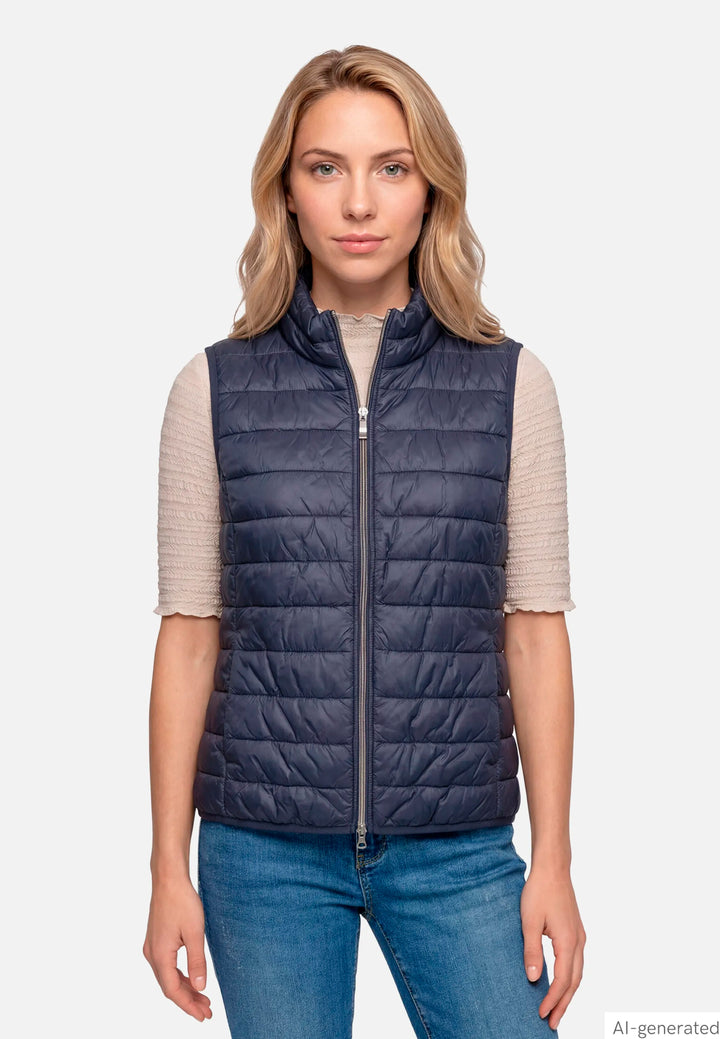 Quilted Vest with Zipper