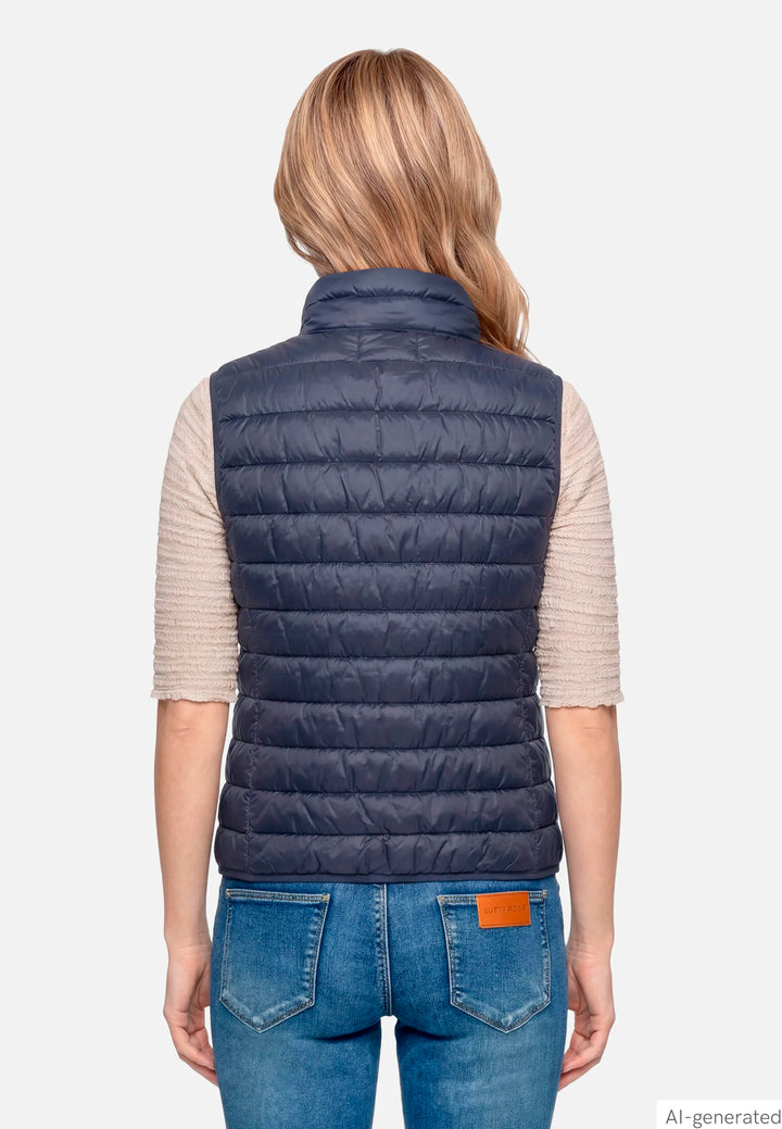Quilted Vest with Zipper