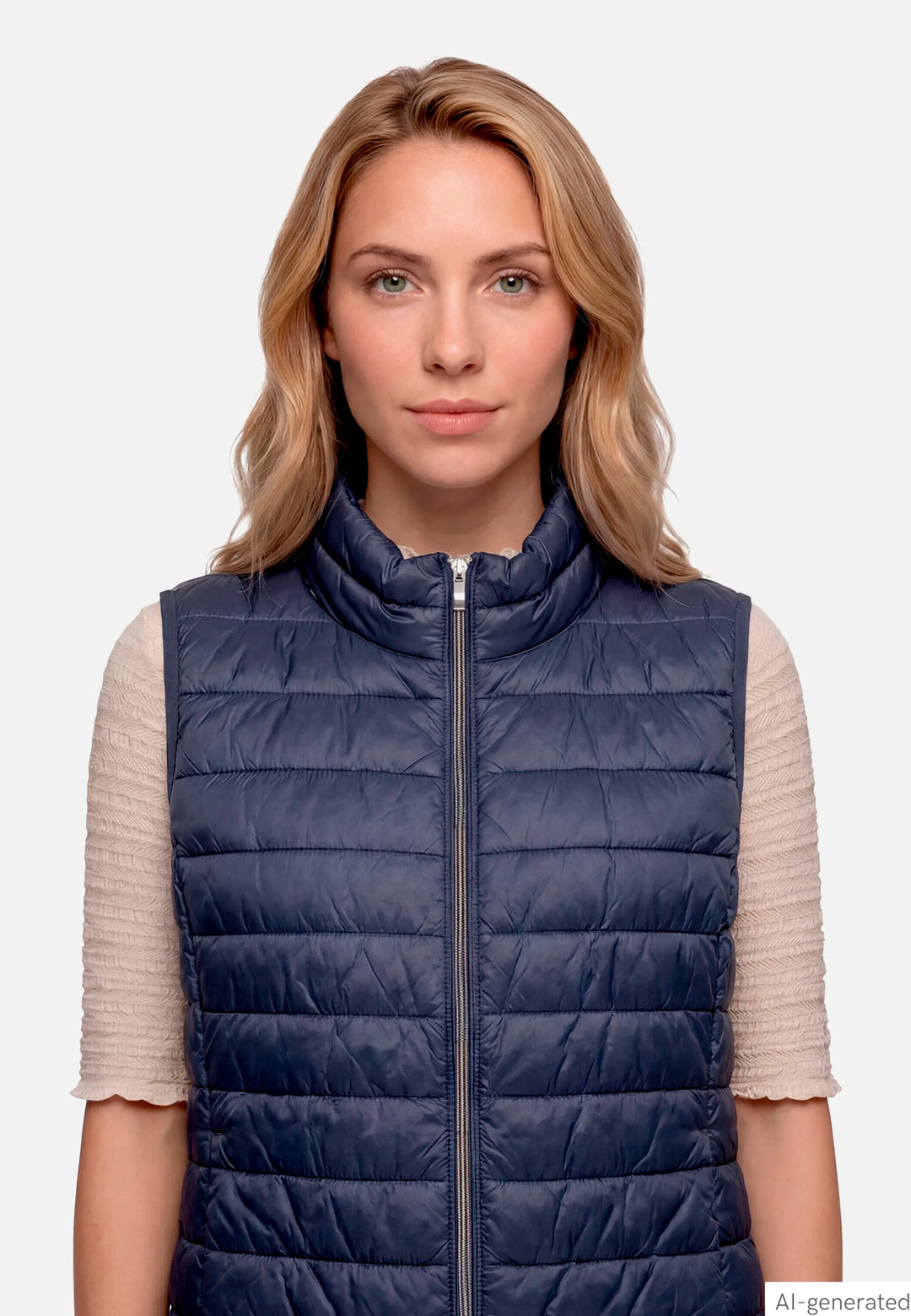 Quilted Vest with Zipper