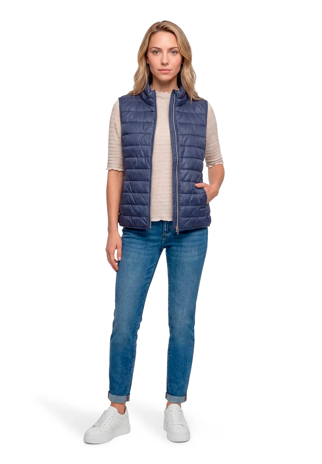 Quilted Vest with Zipper