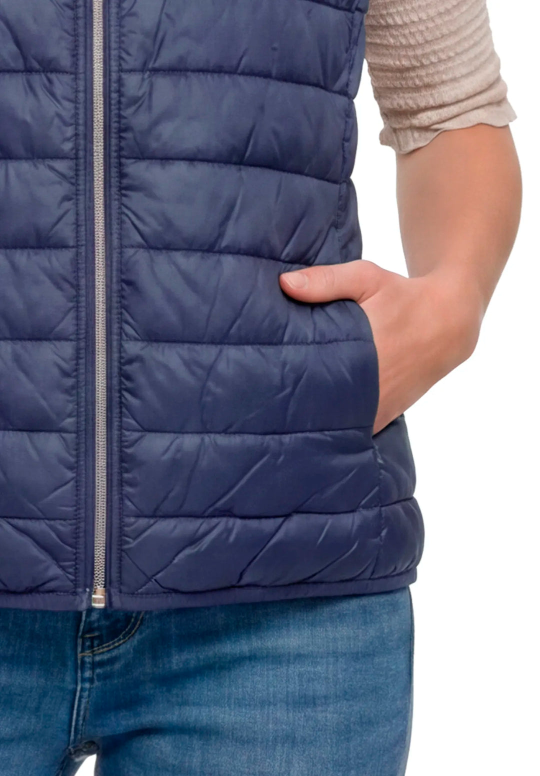 Quilted Vest with Zipper
