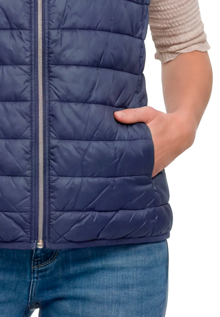 Quilted Vest with Zipper