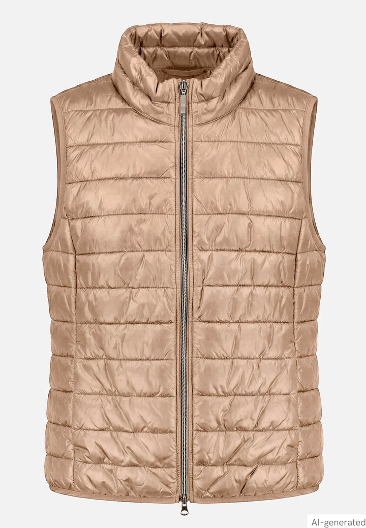 Quilted Vest with Zipper