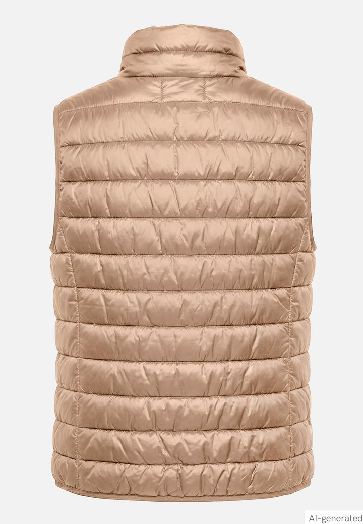 Quilted Vest with Zipper