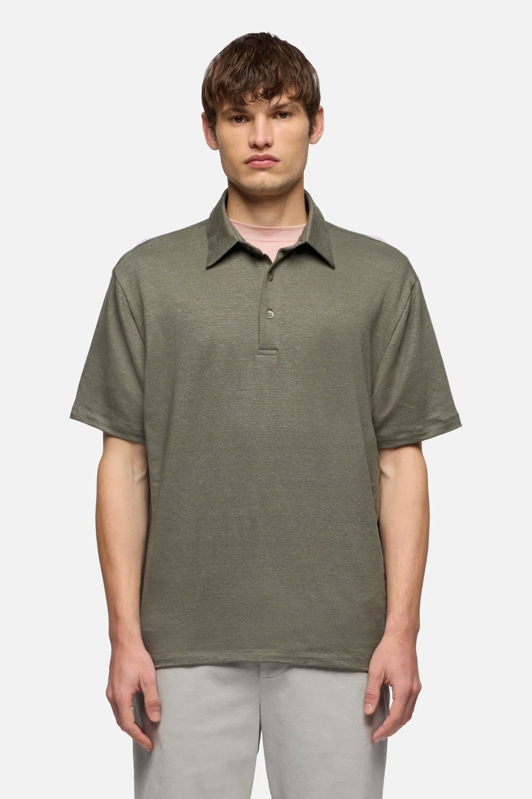 Polo in Linen Blend