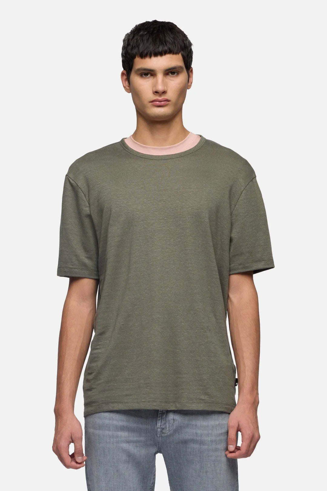 Tee in Linen Blend