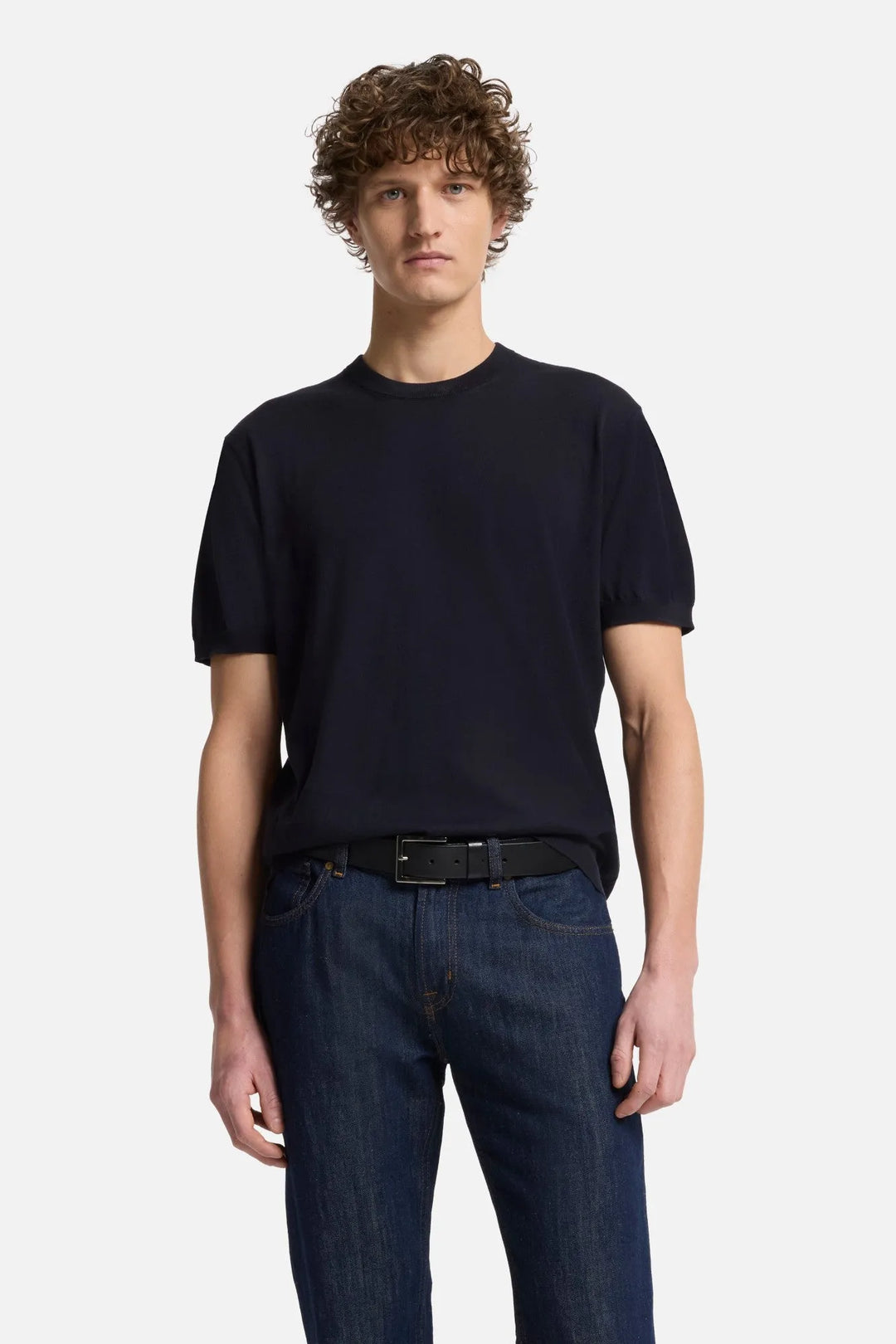 Short Sleeve Sweater in Cotton
