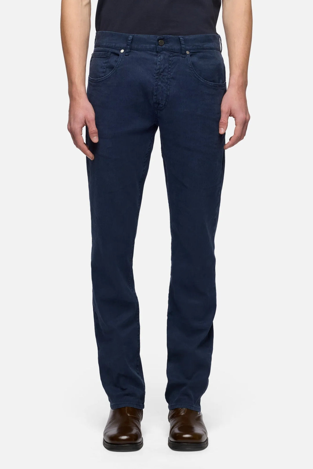 The Straight in Denim Linen