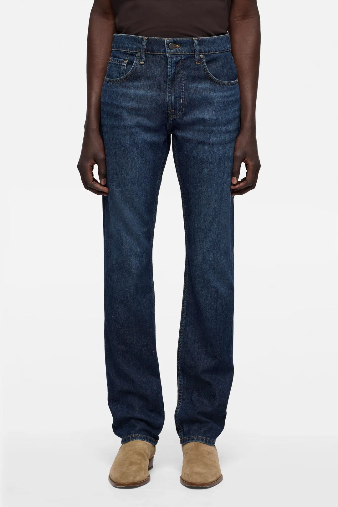 The Straight in Silk Denim