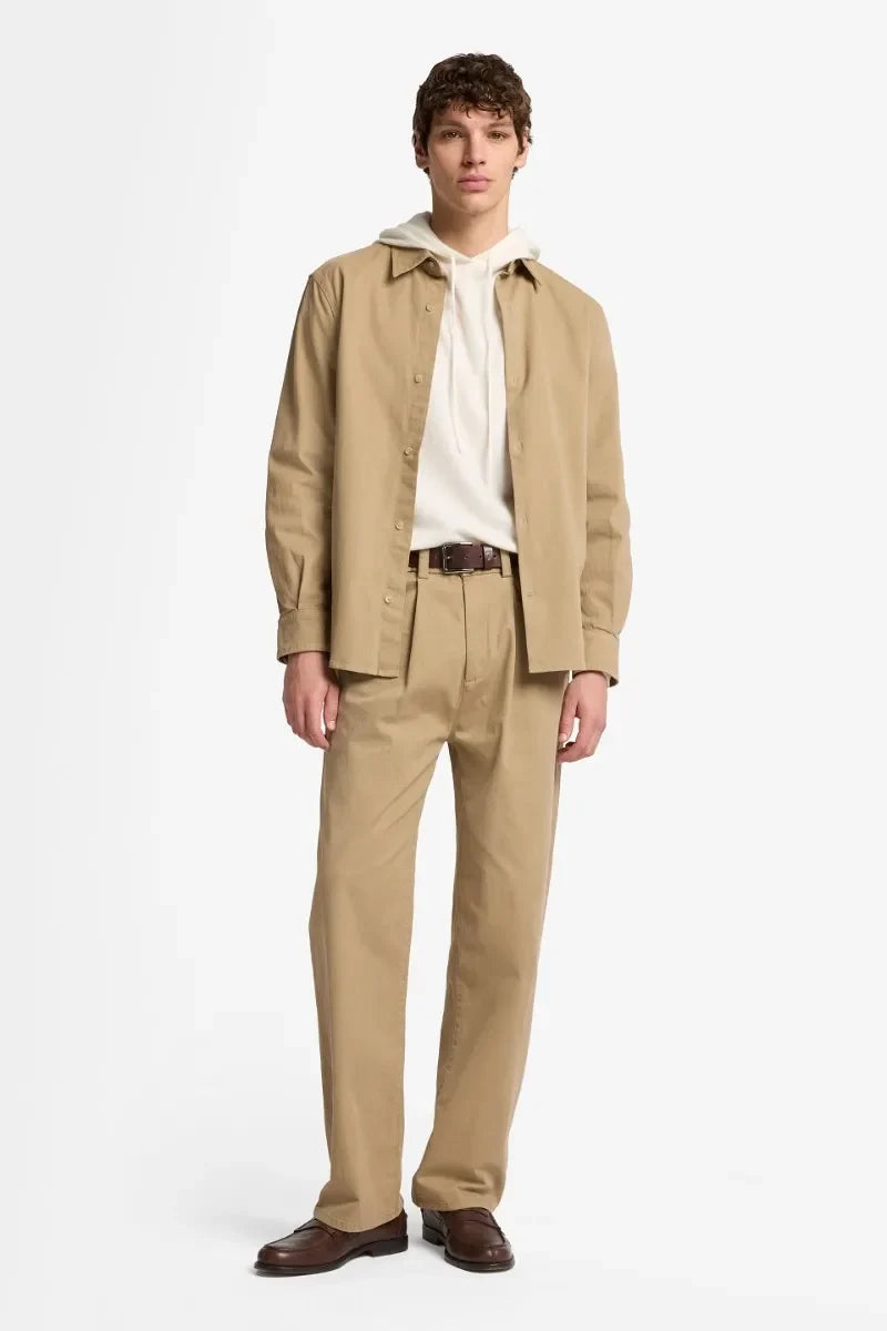 Pleated Trouser in Comfort Twill