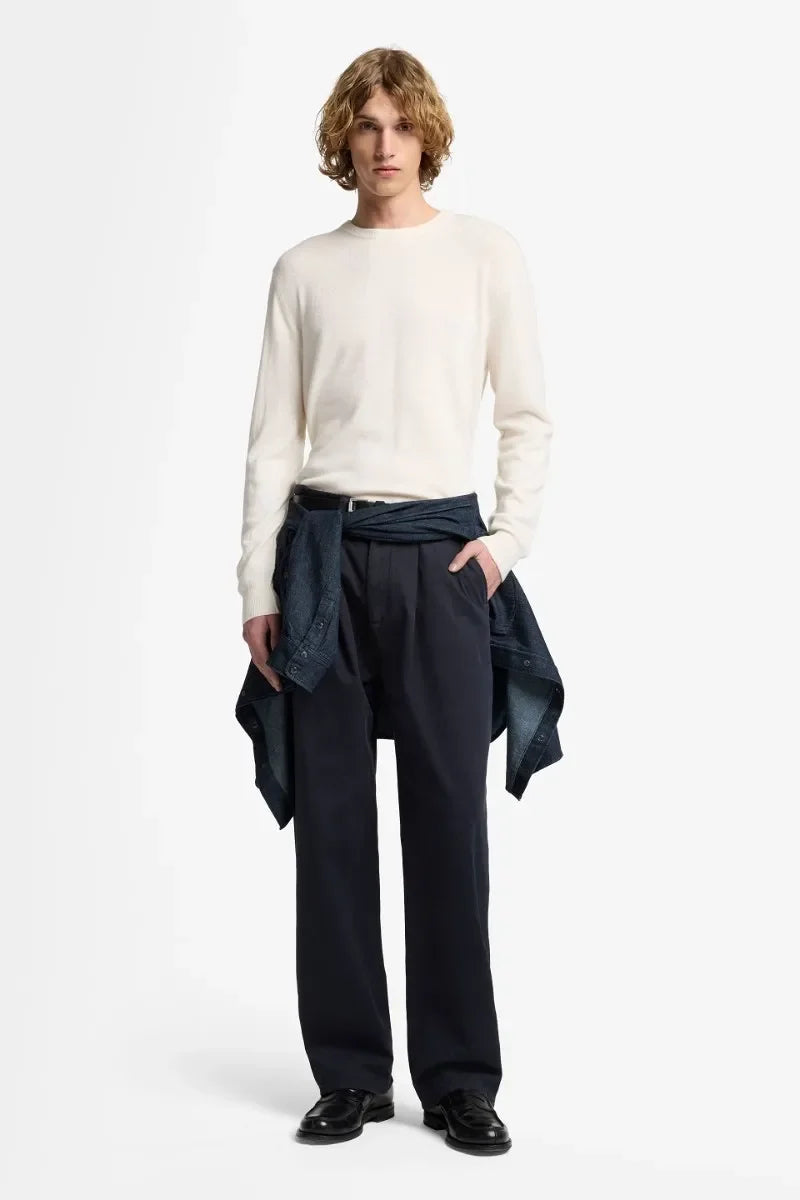 Pleated Trouser in Comfort Twill