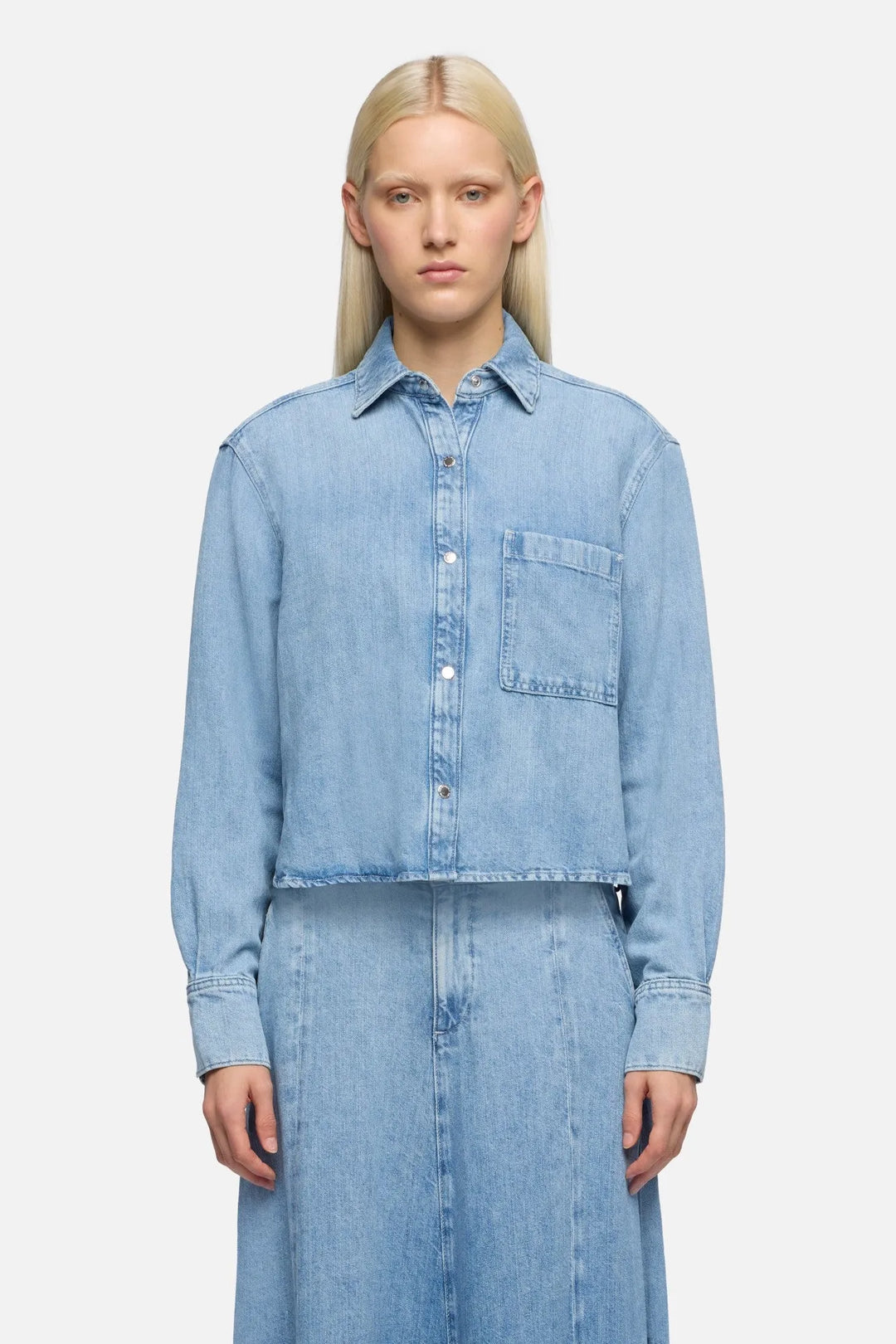 Ivy Shirt in Indigo Linen