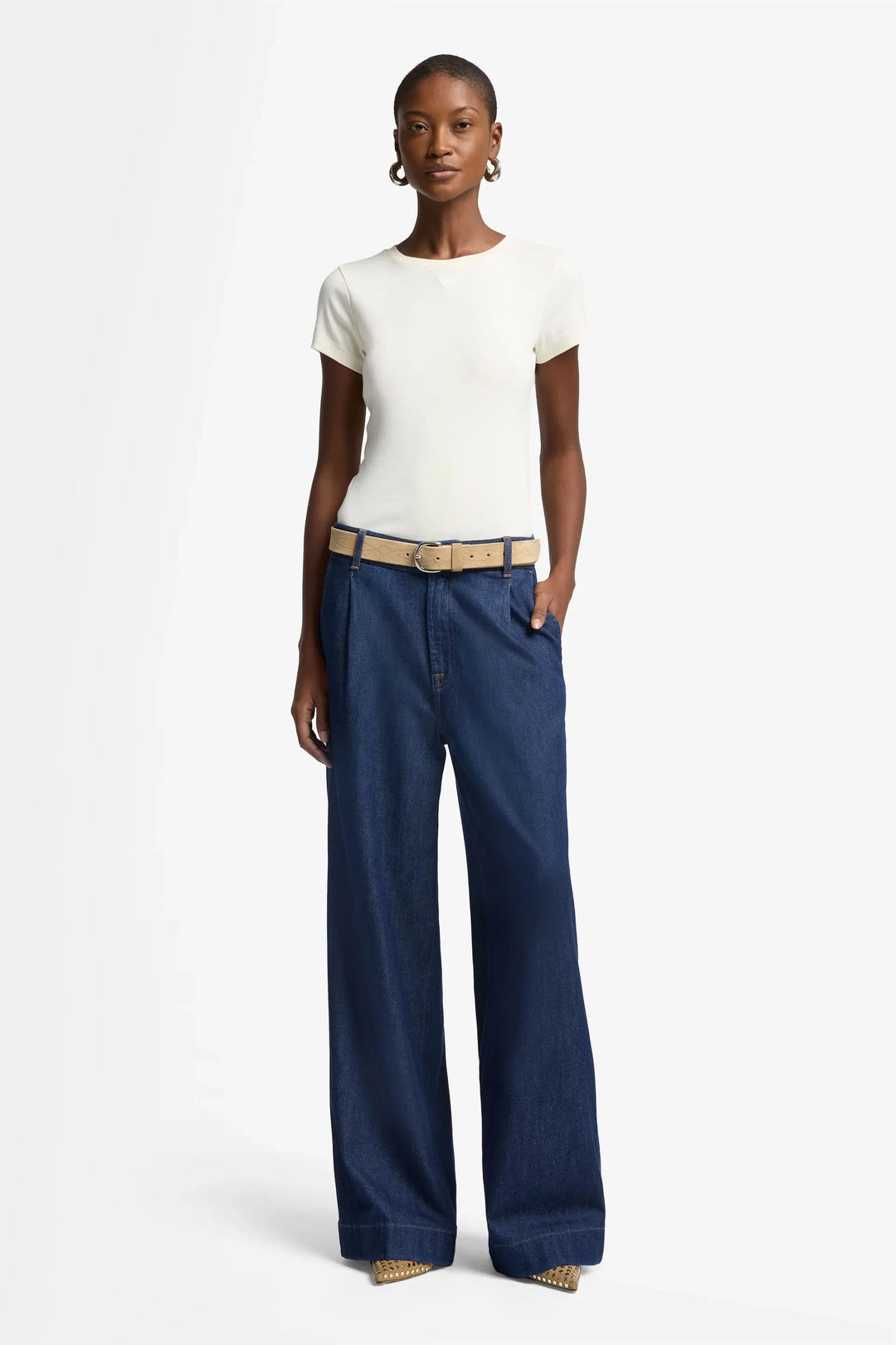 Pleated Trouser in Weightless