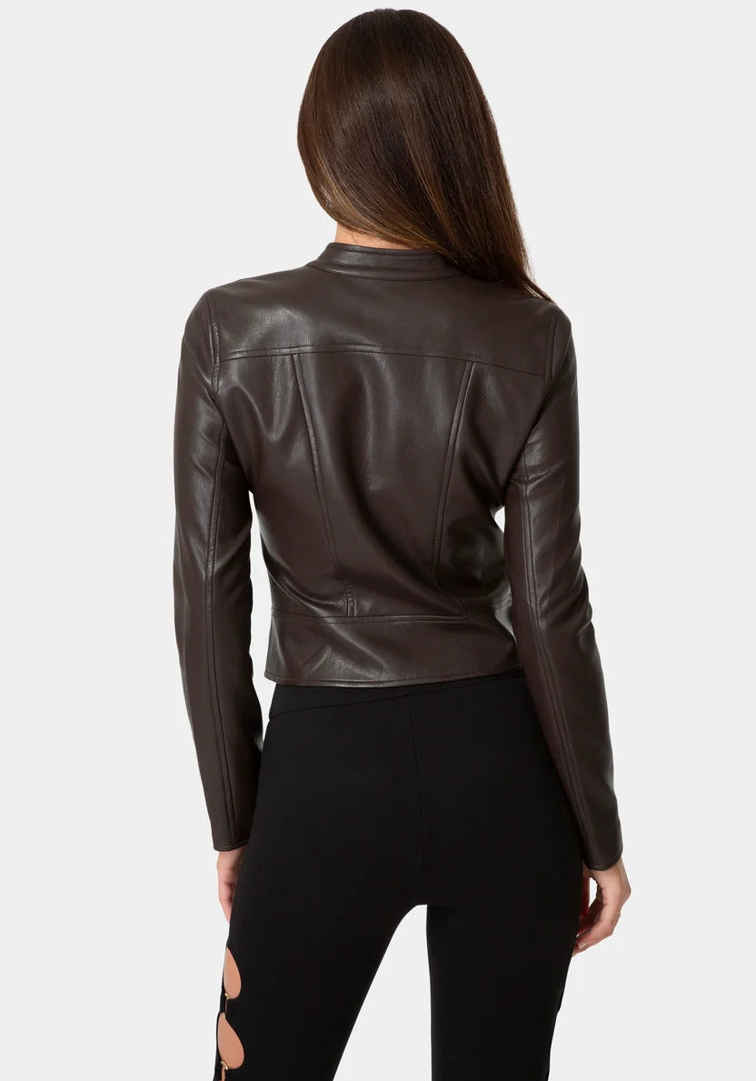 Moto Biker Jacket - Chocolate Martini