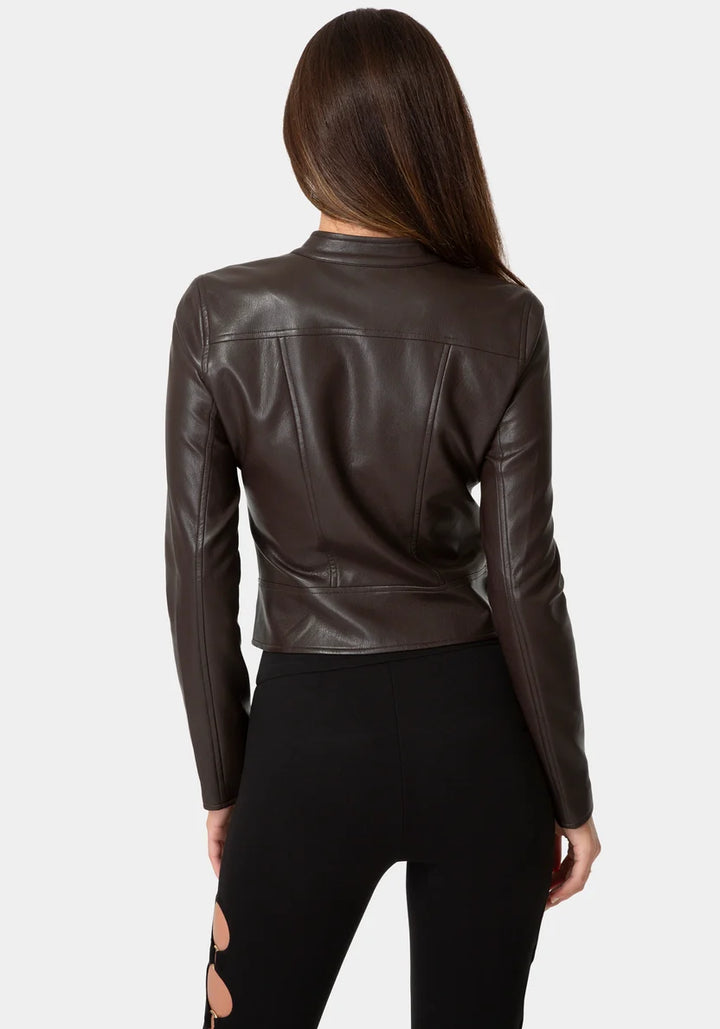 Moto Biker Jacket - Chocolate Martini