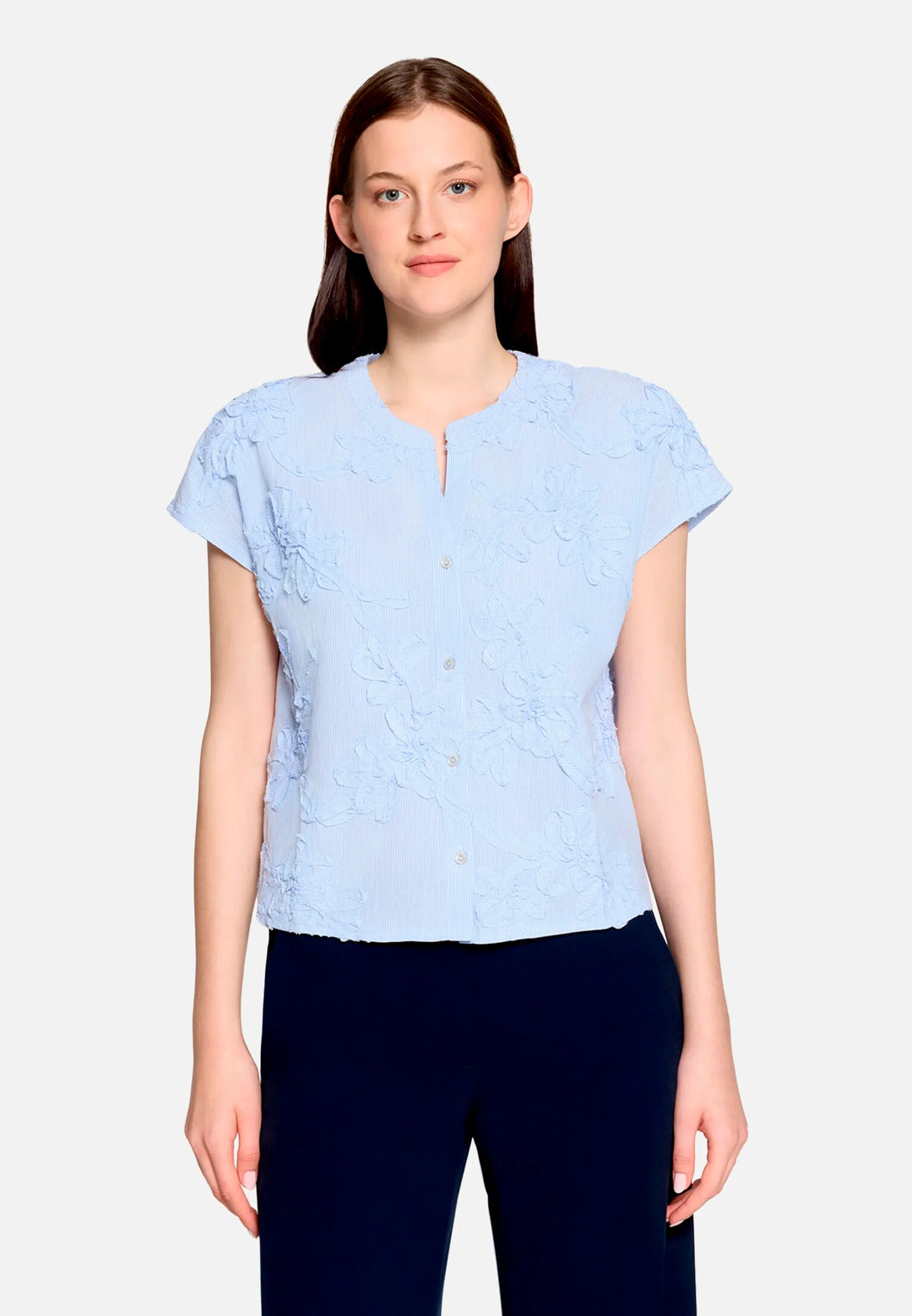 Shirt Blouse with Embroidery