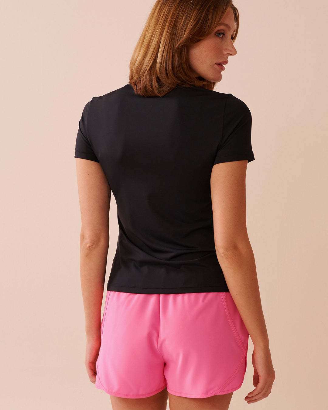Zip-up Short-Sleeve Rashguard - Black Beauty
