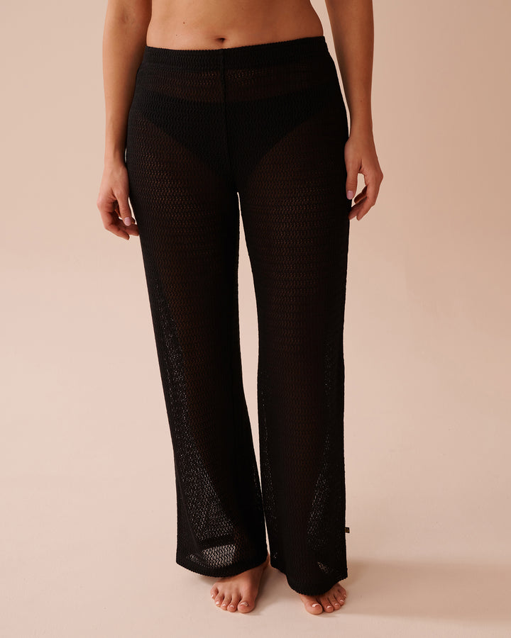 Crochet Pants - Black Beauty