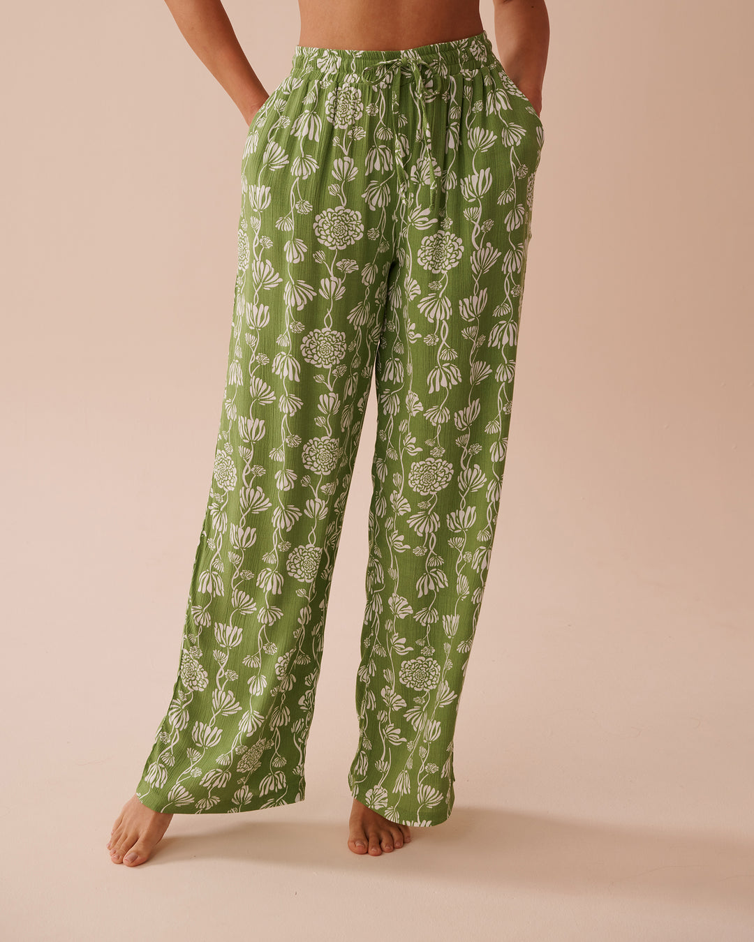 Gauze Pants - Palm Cove Floral
