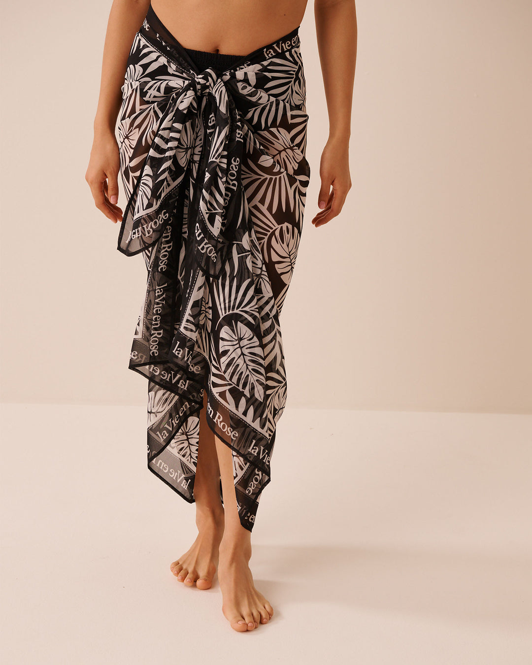 Chiffon Pareo - Black