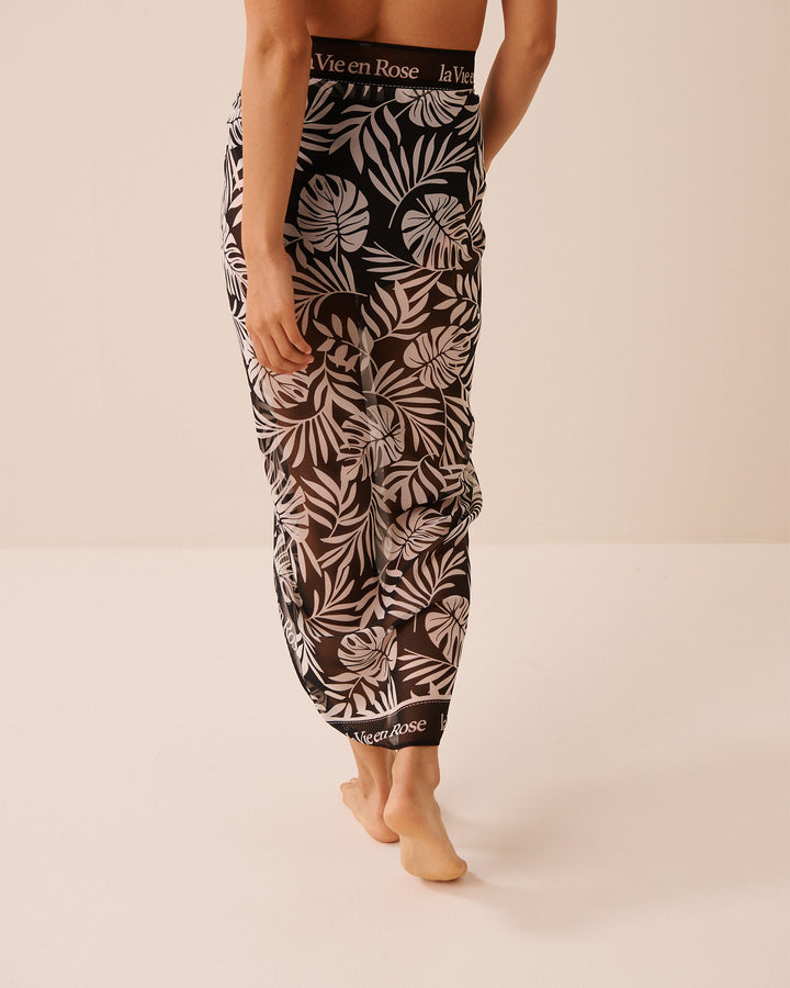 Chiffon Pareo - Black
