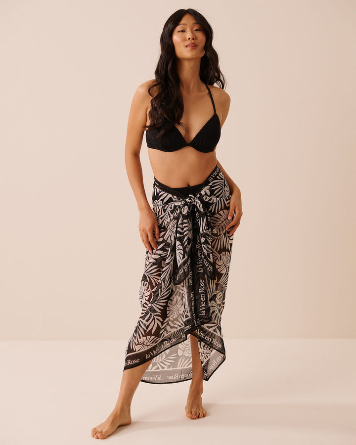Chiffon Pareo - Black