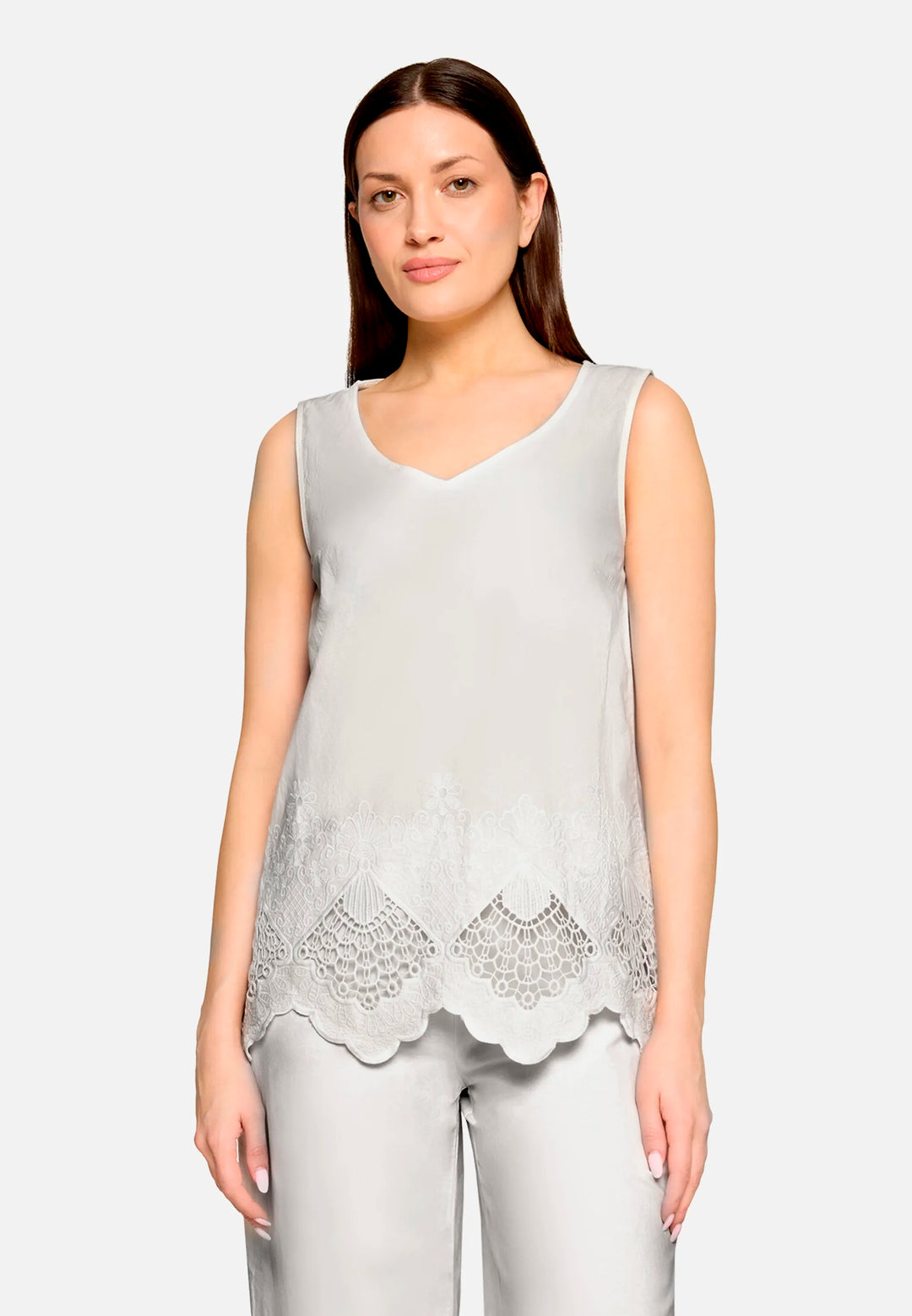 Blouse Top with Embroidery