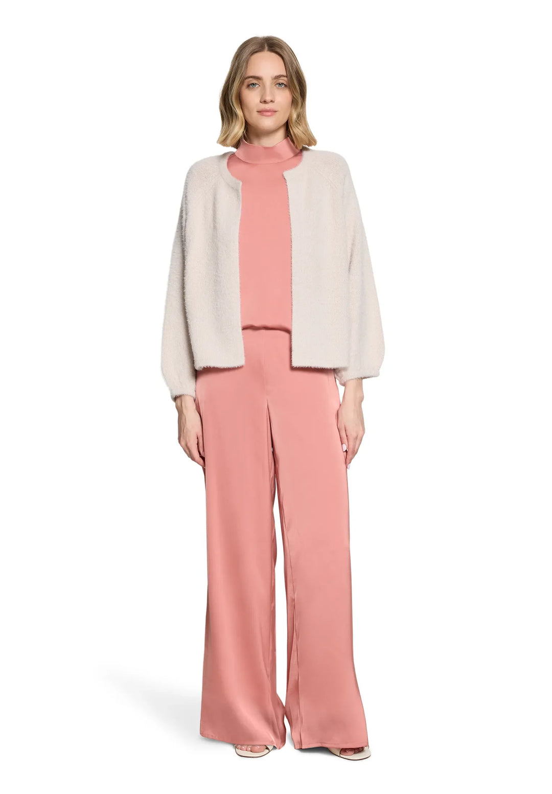 Solid Color Slip-On Blouse