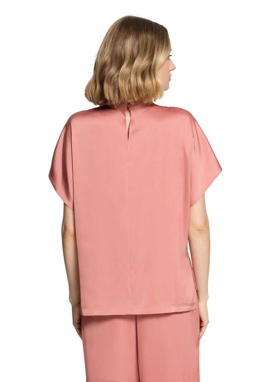 Solid Color Slip-On Blouse