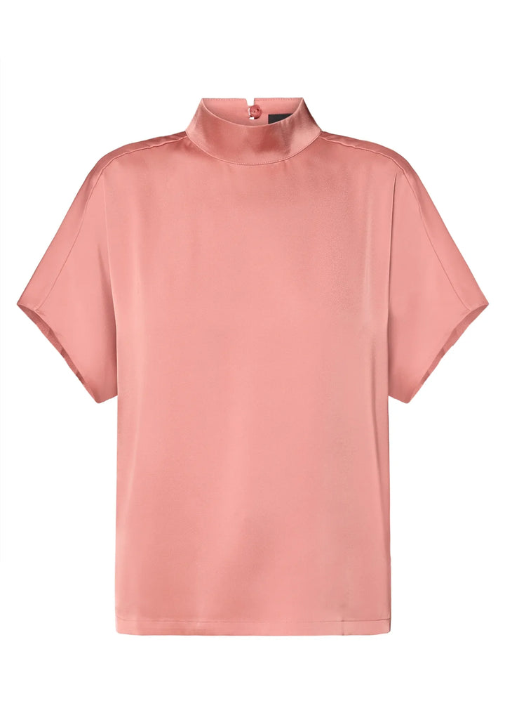 Solid Color Slip-On Blouse